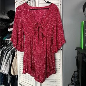 Red romper